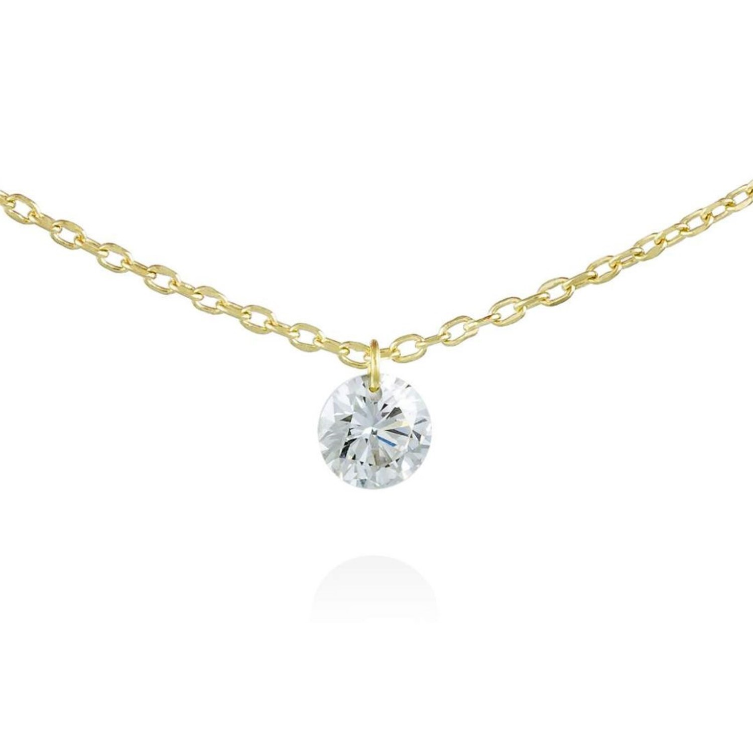 Halskette, Collier, Gelbgold, Goldschmuck, Brillant, Brautschmuck, Goldwerkstatt, Brillantschmuck