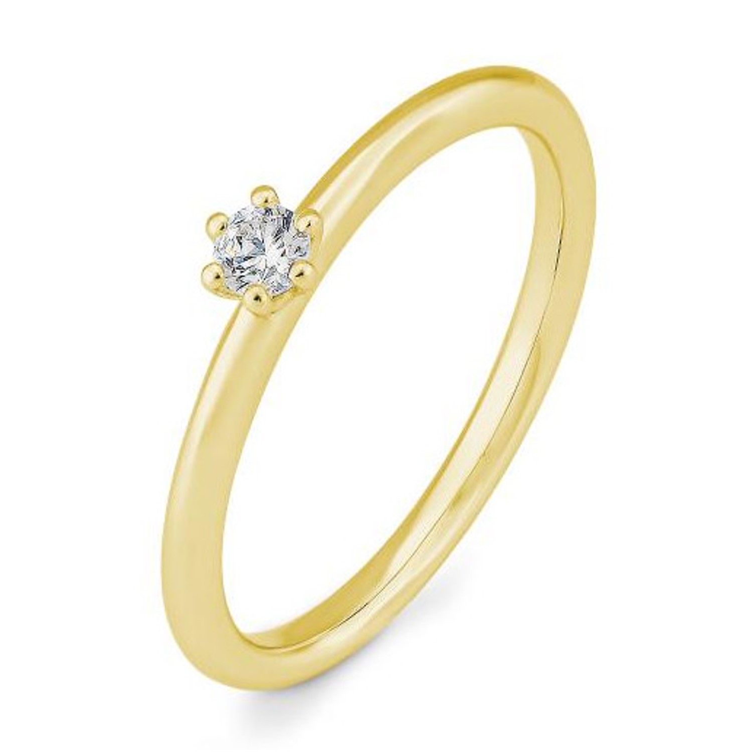 Verlobungsring, Gelbgold, Goldring, Verlobung, Brillant, Diamant, Diamantring, Goldwerkstatt, Schmuck und Trauringe, Neuötting, Altötting,Mühldorf am Inn
