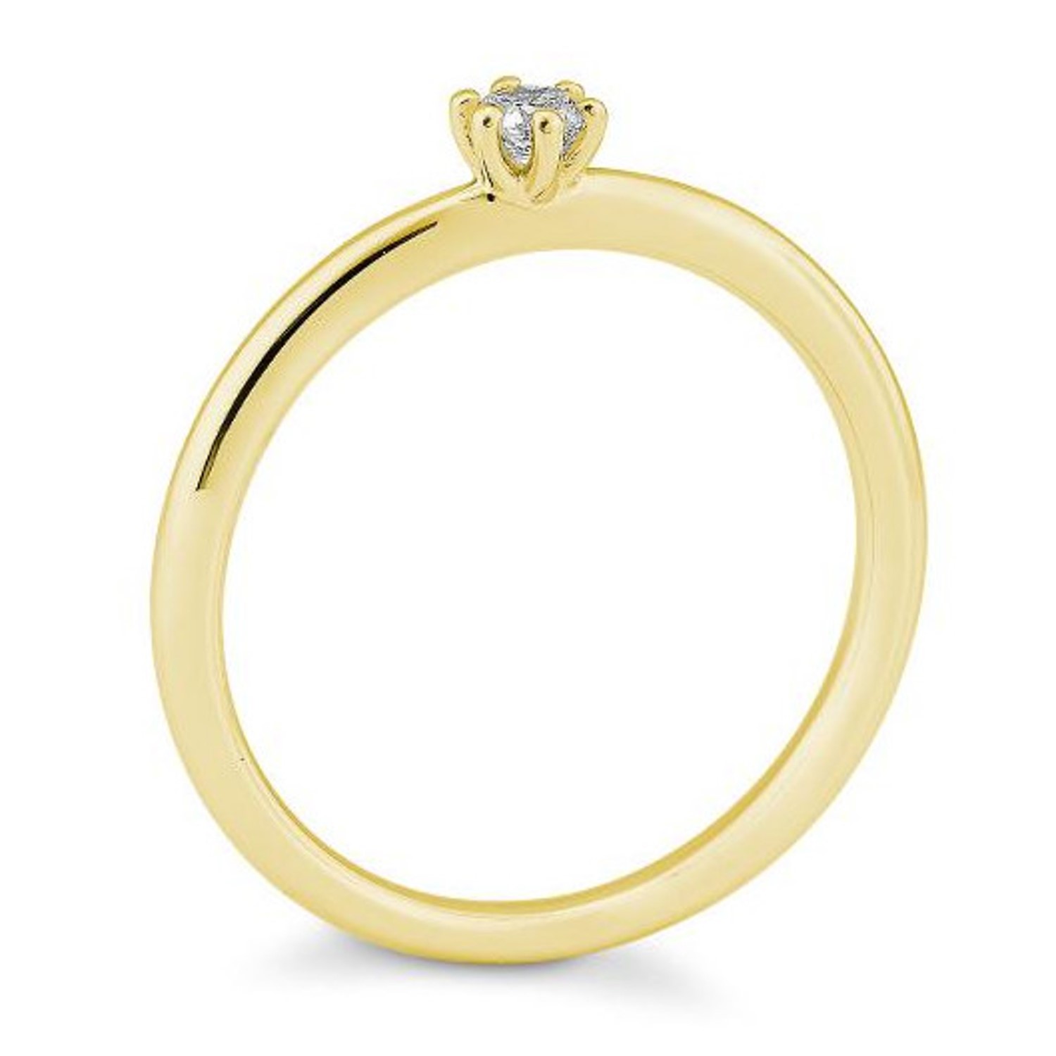 Verlobungsring, Gelbgold, Goldring, Verlobung, Brillant, Diamant, Diamantring, Goldwerkstatt, Schmuck und Trauringe, Neuötting, Altötting,Mühldorf am Inn