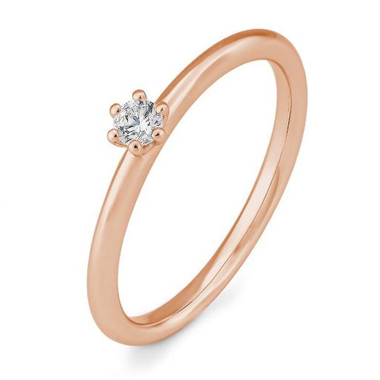 Verlobungsring, Verlobung, Goldwerkstatt, Schmuck und Trauringe, Neuötting, Altötting, Mühldorf am Inn, Rotgold, Brillant, Diamant, Ring