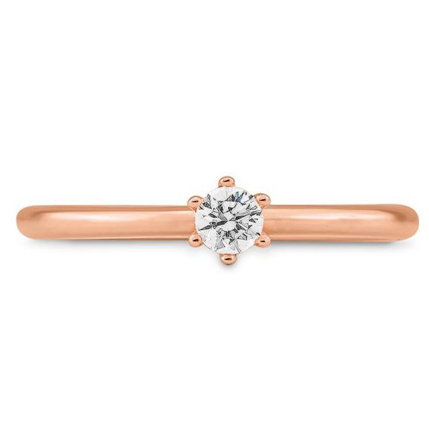 Verlobungsring, Rotgold 585, Brillant, Verlobungsringe, Heiratsantrag, Goldwerkstatt, Schmuck und Trauringe, Neuötting, Altötting, Mühldorf am Inn, Brillantring, Ring, Diamant