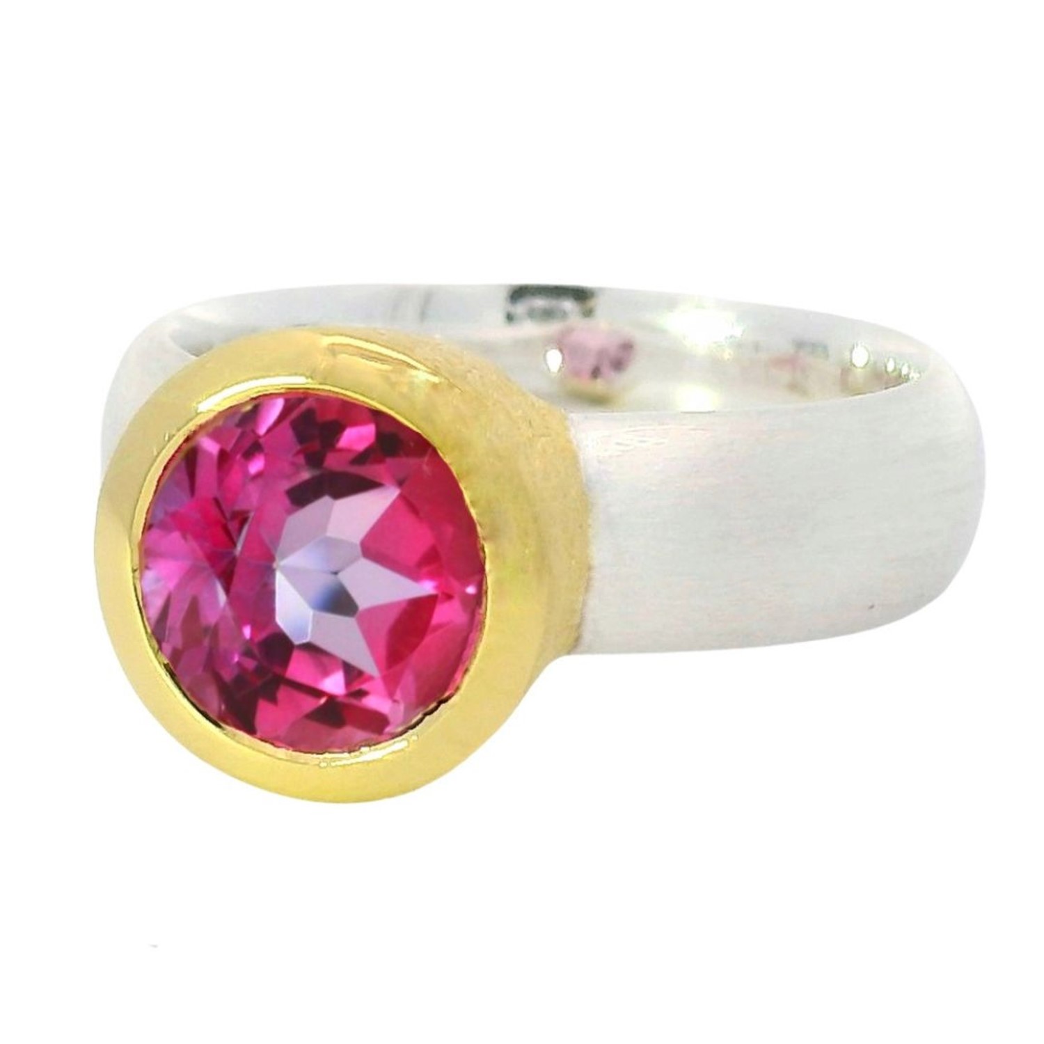 Pink Topas, Ring, Silber, Silberschmuck, Silberring, Topas, Edelstein, vergoldet, Goldwerkstatt, Schmuck und Trauringe, Schmuck, Neuötting, Mühldorf am Inn, Altötting
