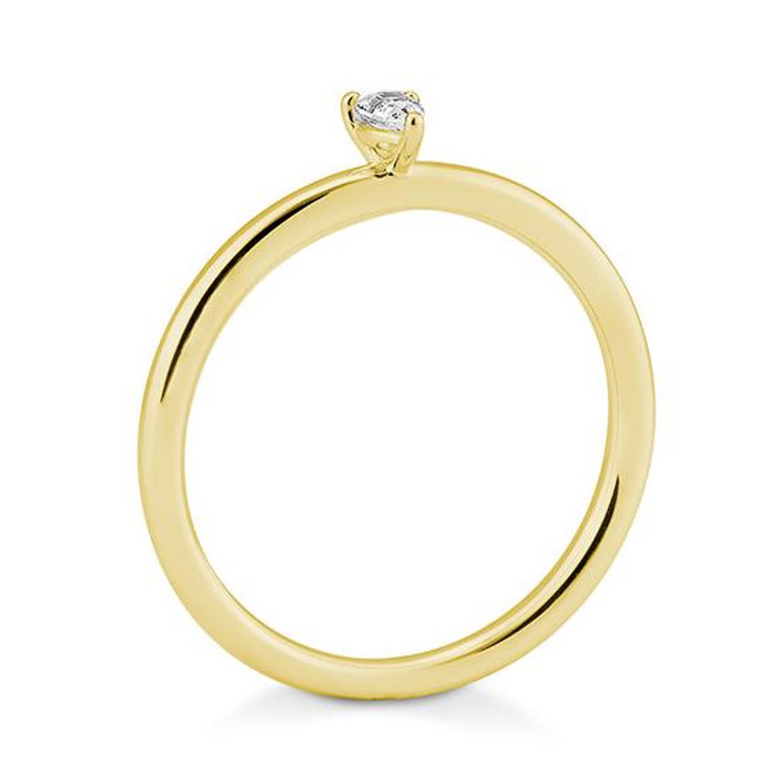 Verlobungsring, Gelbgold, Solitärring, Heiratsantrag, Tropfenschliff, Goldwerkstatt, Schmuck & Trauringe, Neuötting, Altötting, Mühldorf am Inn