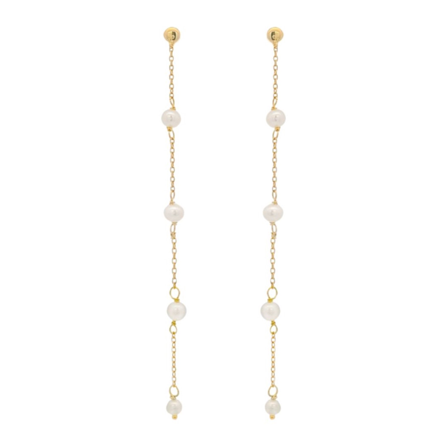Ohrhänger, Ohrringe, Goldschmuck, Schmuck, Gelbgold, Goldwerkstatt, Süßwasserperle, Perlenschmuck, Brautschmuck