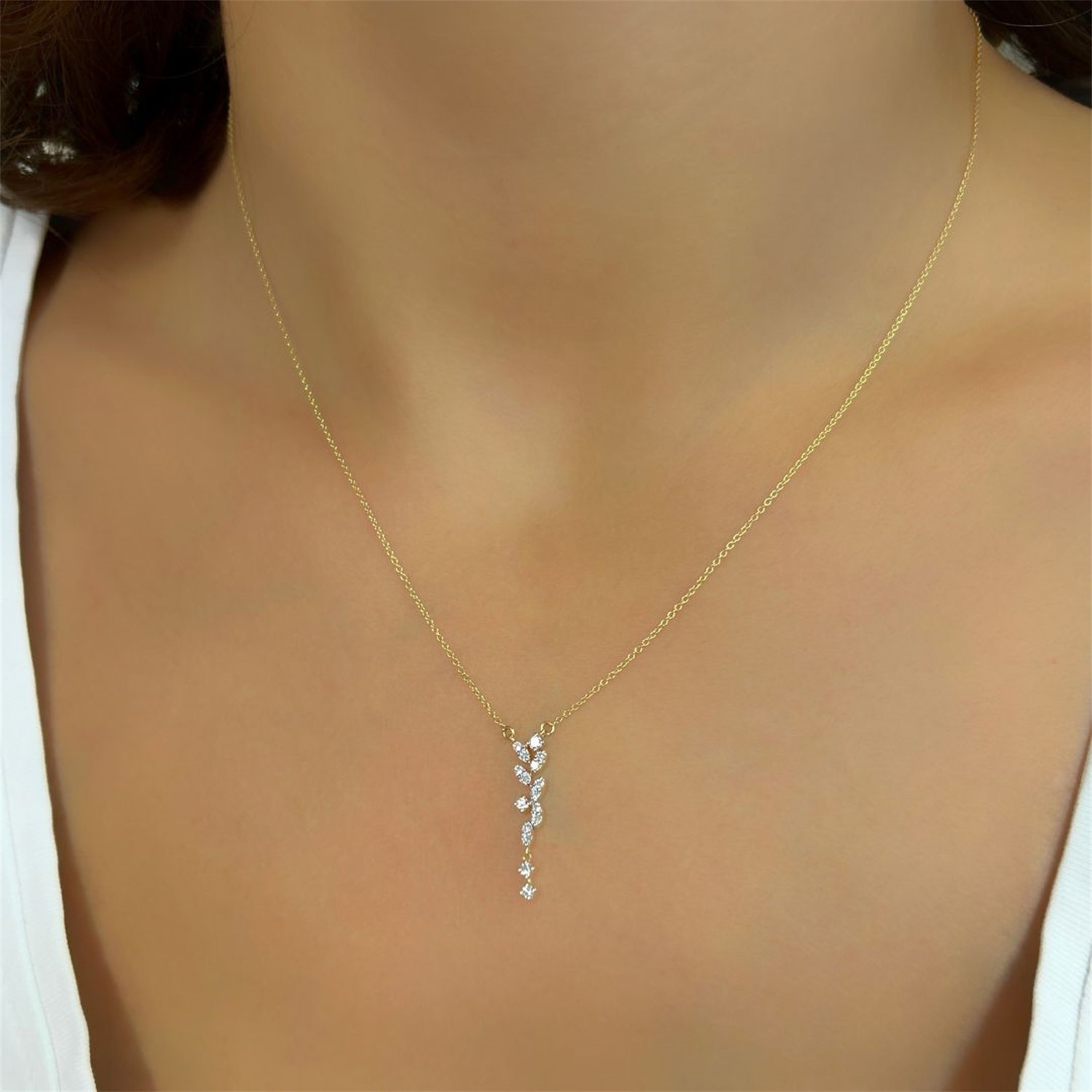 Collier, Gelbgold, Goldschmuck, Brillanten, Halskette, Brillantschmuck, Goldwerkstatt, Neuötting, Altötting, Schmuck & Trauringe