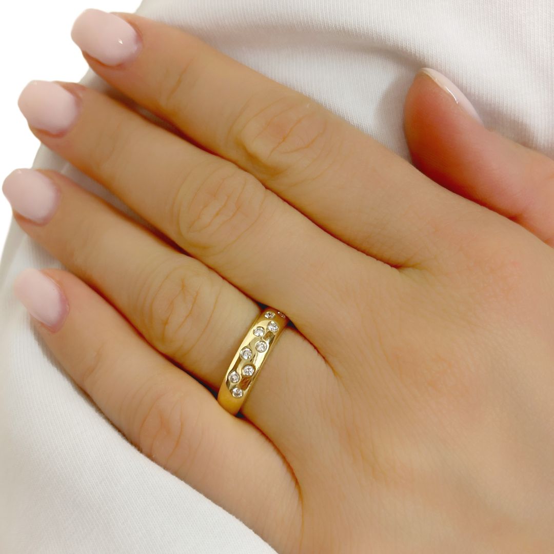 Ring, Gelbgold, Goldschmuck, Brillanten, Brillantschmuck, Goldwerkstatt, Schmuck & trauringe, Neuötting, Altötting,