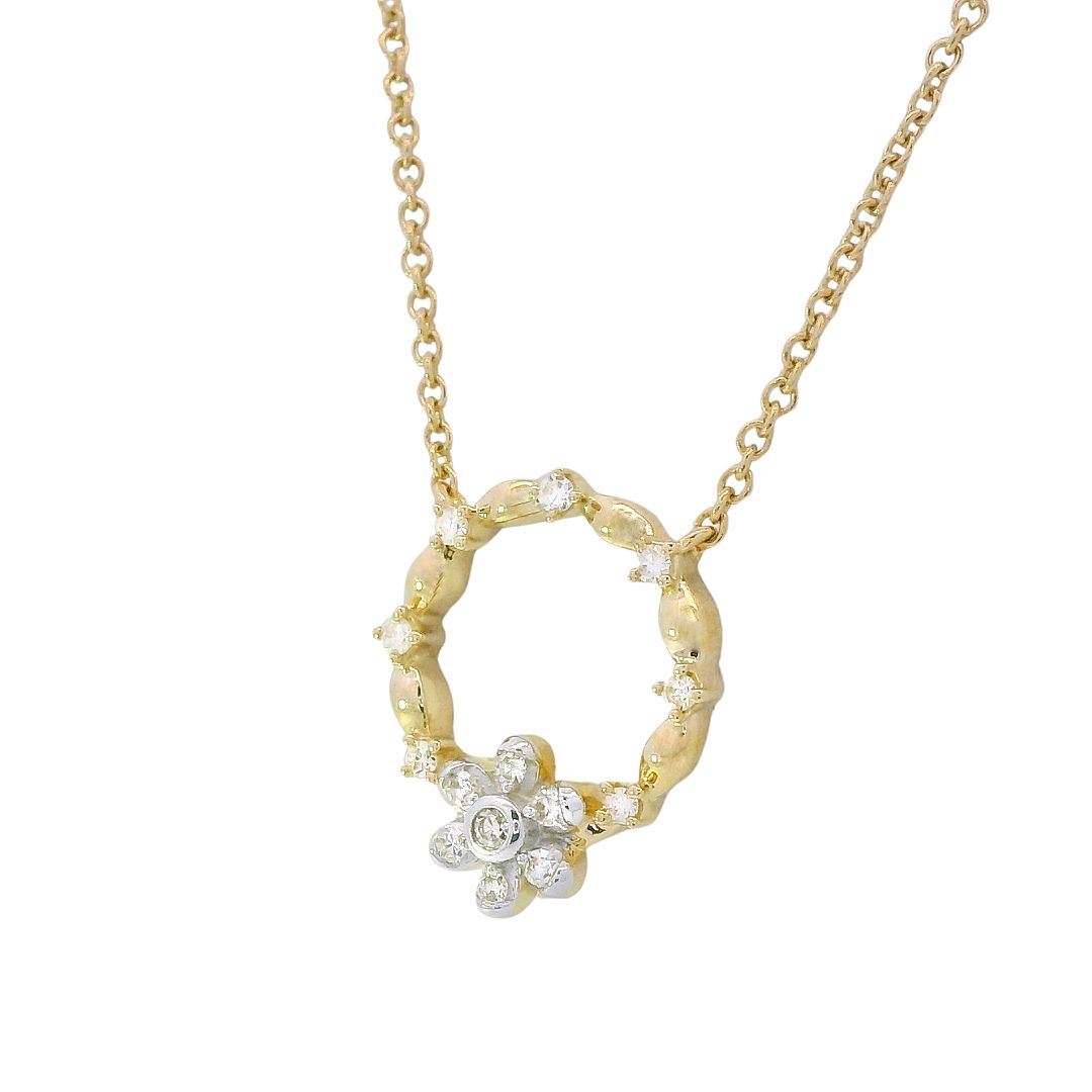 Collier, Gelbgold, Gelbgold 585, Brillanten, Brillantschmuck, Halskette, Kette, Neuötting, Altötting, Schmuck & Trauringe, Lieblingsmensch