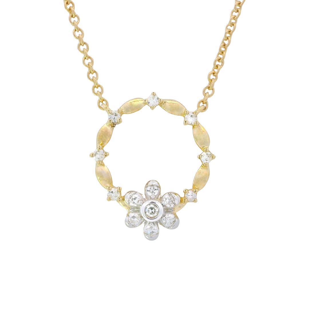 Collier, Gelbgold, Gelbgold 585, Brillanten, Brillantschmuck, Halskette, Kette, Neuötting, Altötting, Schmuck & Trauringe, Lieblingsmensch