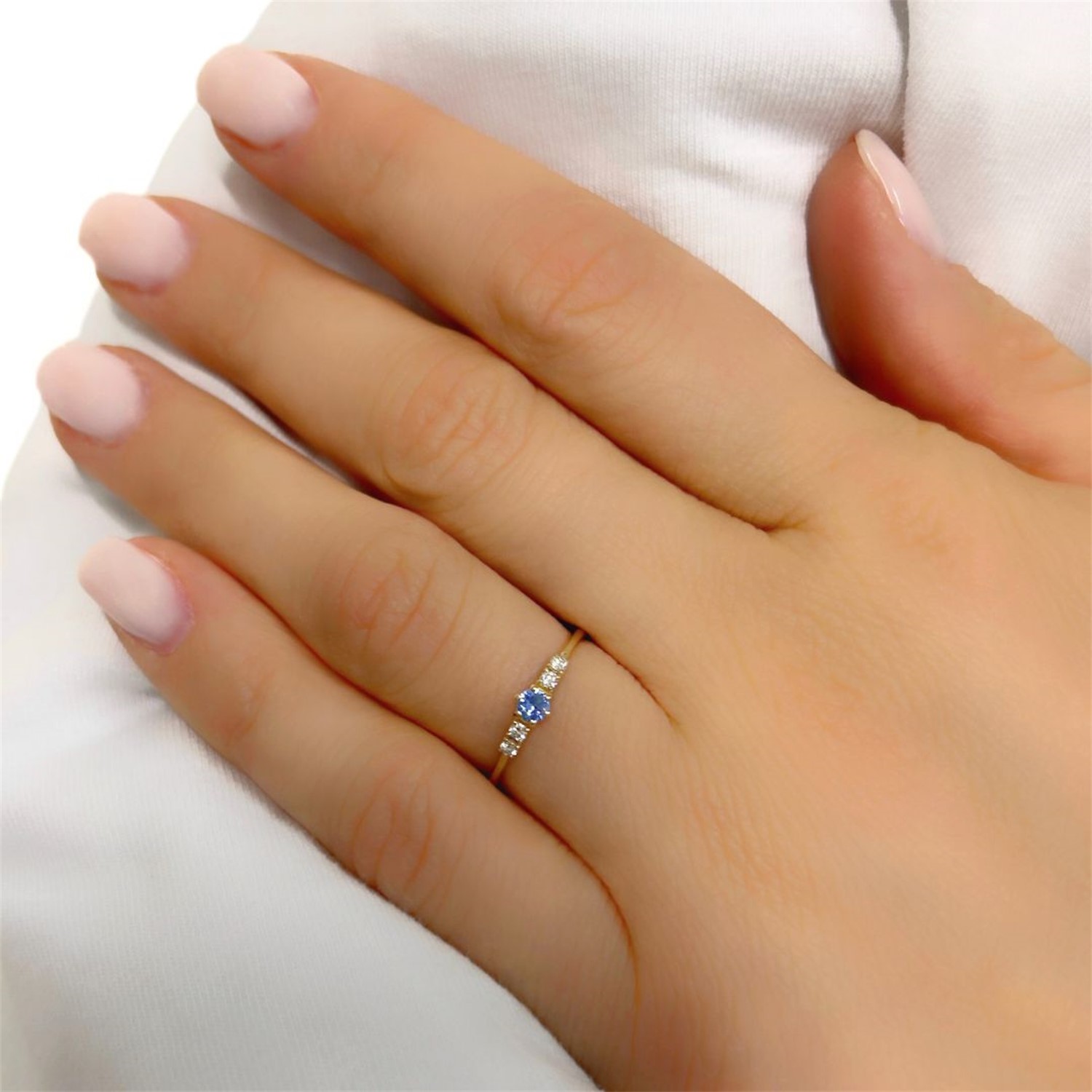Verlobungsring, Gelbgold, Brillanten, Safir, Goldschmuck, Ring, Lieblingsmensch, Goldwerkstatt, Schmuck und Trauringe, Neuötting, Altötting, Mühldorf am Inn,
